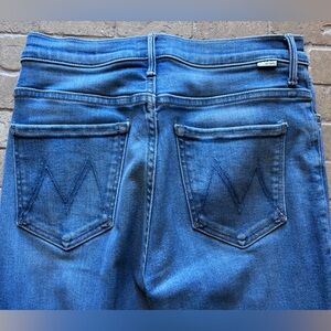MOTHER Hustler Ankle Frey light demin jeans. Worn a few times.